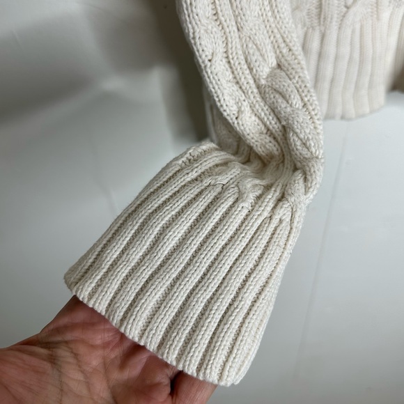 Ralph Lauren Super Quality Goods Zip Neck Cable Knit Sweater - Picture 2 of 8